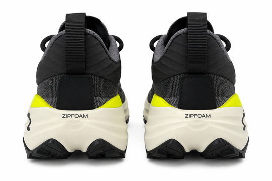 A pair of black and gray Topo Athletic Vista – Men&