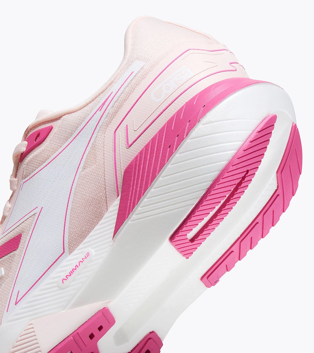 Diadora Corsa - Women's - Pearl/Carmine Rose